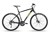 HEAD Herren I-Peak II Crossbike, Schwarz matt/grün, 55 cm
