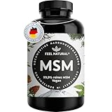 MSM Tabletten - 2000mg MSM (Methylsulfonylmethan) je Tagesdosis - 365 Tabletten (6 Monate)...