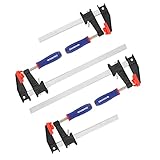 WORKPRO Schraubzwingen Set 4 Stück Spanner, mit Spannweite 150mm/300mm, Spannkraft 272kg,...