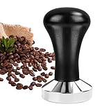 Kaffee Tamper, Coffee Tamper, 51mm Schwarz Aluminium Siebträger Zubehör Set...