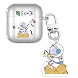easyBee Hülle Kompatibel mit Xiaomi Redmi Buds 3 / Air 3 SE mit Karabiner, Crystal Clear...