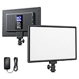 RALENO LED Videoleuchte, 19.5W Videolicht Eingebaute 2 * 4000mAh Akku CRI95+...