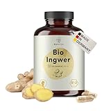 BIO Ingwer Kapseln hochdosiert, 1300 mg Tagesdosis, rückstandskontrolliert, deutsche...