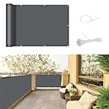 SUNNY GUARD Balkon Sichtschutz 90x300cm Balkonverkleidung Balkonabdeckung...