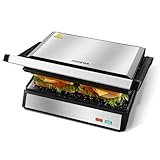 Aigostar Hett pro - Kontaktgrill für Sandwiches, Steak und als Panini Grill,...