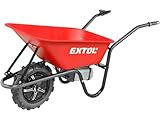 Extol Premium Elektrische Schubkarre mit Akku I 80L Mulde I 150kg Traglast I...