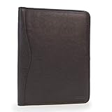 Ashwood - Herren Leder A4 Notizbuchtasche - Schreibmappe mit Reißverschluss -...