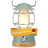 Naturbummler ® Campinglampe [Bis 200h Leuchtkraft & Wasserdicht] wiederaufladbar, inkl....