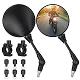 Universal Motorrad Spiegel Set,2x Lenkerklemme 22mm M10 (7/8'),2x M10...