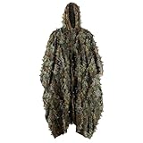 Zicac Outdoor mit schnelltrocknend Polyester 3D-Blätter Tarnen Cape Umhang...