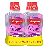 Colgate Mundspülung All In one 6x500 ml – für sofortige & anhaltende Frische...