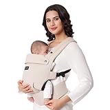 Momcozy Babytrage - Ergonomisch, gemütlich und leichtgewichtig, geeignet für 3-20 kg,...