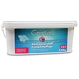 Cristal Pool Aktivsauerstoff 5 in 1 - Chlorfreie Desinfektion Algenverhütung...
