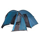 High Peak Kuppelzelt Tessin 4, Campingzelt mit Vorbau, 2 Eingänge,...