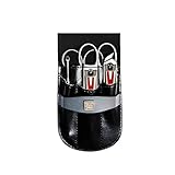 Tragbar Nagelknipser-Set, Leder-Set, LxBxH11x7x1,5cm/4,3x2,8x0,6in, gute Wahl für Zuhause...