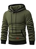 JMIERR Herren Kapuzenpullover Hoodie Herren Pullover mit Kapuze Casual Langarm...