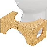 Squatty Potty The Original Bambus Flip Toilette Hocker, 7-Zoll & 9-Zoll Höhe, Braun