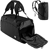 Sporttasche Trainingstasche + Rucksack-Funktion, Schuhfach, Nassfach | 40L...
