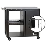 BBQ-Toro Grillwagen 95 x 50 x 80 cm | Schwarz | Grilltisch Mit Großer Arbeitsfläche |...