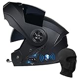 BYGMWEP Klapphelm mit Bluetooth, Integriert Motorradhelm, ECE Zertifiziert...