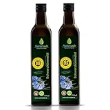 Naturzade Schwarzkümmelöl 1000ml Ungefiltert Glasflasche (2 x 500ml),...