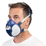 3M Atemschutz-Maske 4251+, A1P2, Halbmaske für Farbspritzarbeiten, 1 Maske