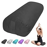 TokSay Yoga-Nackenrolle für Restorative & Yin Yoga – Meditationskissen mit Samtbezug...