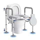 Toilettensitzerhöhung mit Armlehnen, Einstellbare Höhe und Breite...