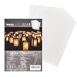 WINTEX 135 Blatt Transparentpapier DIN A4-100 g/qm Schnittmusterpapier - weiß...