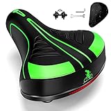 YUEYEE Breiter Fahrrad Sattel Universal Extra Bequemer Übergröße...