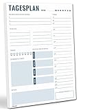 blaash® Tagesplaner Block DIN A4 | 50 Seiten Planer für Aufgaben, Termine,...
