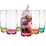 Glasmark KROSNO 1992 68g-8011-W350-5082-26 A688011-W350-5082-26 Set 6 x Glas 350 ml Bottom...