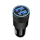 Zigarettenanzünder USB Ladegerät, AILKIN 3.4A Auto Ladegerät 2-Port USB Kfz Ladeadapter...