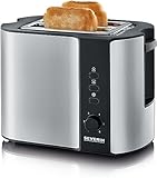 SEVERIN Automatik-Toaster, mit Brötchenaufsatz, hochwertiger Edelstahl Toaster zum...