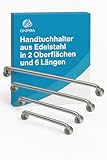 Edelstahl Handtuchhalter – Poliert oder Gebürstet, 6 Längen auswählbar –...
