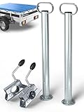 Anhänger Stützen Set 600mm inkl. Klemmhalter (300kg Stützlast) |...