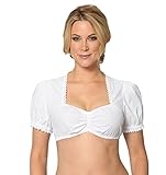 Stockerpoint Damen Tania Trachtenbluse, Weiß, 38