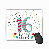 Rechteck Rechteck rutschfest Gummi Mousepad Alles Gute zum Geburtstag Jahr Party...