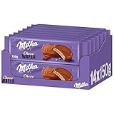 Milka Choco Wafer – Waffelkeks mit feiner Kakaocrème-Füllung, umhüllt von...