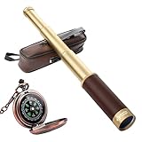 Laupha Retro Pirat Teleskop Monokular 25x30 Zoomable Vintage Kapitän Jack...