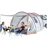 Skandika Camper Tramp 2 Busvorzelt | Freistehend mit Schlafkabine für 2-4 Personen,...