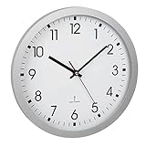 TFA Dostmann Analoge Funk-Wanduhr, 60.3522.02, 30 cm Durchmesser, mit Sekundenzeiger,...
