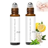Zahnungshilfe Baby 2er Set, Zahnungsroller für sanfte Schmerzlinderung, Zahnungsrolle...