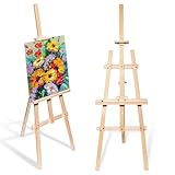 Staffelei Holz groß Leinwand Ständer 175 cm - Holzständer für Sitzplan...