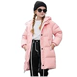Guqmjde Winterjacke Mädchen Daunenmantel Lang Puffer Jacke Warme Wintermantel Kinder...