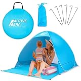 Active Era Pop Up Strandmuschel mit UV Schutz, UPF 50+ Strandzelt, Windschutz Strand, Zelt...