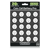 CR2032, POWEROWL CR2032 knopfzelle 3v Lithium Batterien 20 Stück, DL2032/...
