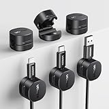 UGREEN 6 Stück Kabelhalter Kabelclips, Magnetische Selbstklebende Kabel Organizer,...