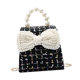 Homoyoyo Schicke Perlen Umhängetasche Für Kinder Mit Bowknot Kleine Schultertasche...