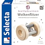 Selecta 64003 Wolkenflitzer, Greifling und Rassel - bellybutton, grau, 7 cm